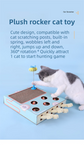 3-in-1 Whack-A-Mole Cat Toy & Scratching Lounge - Spring Swivel Toy, Interactive Puzzle Box and Multi-Functional Cat Scratcher
