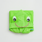 Green Frog Kids Cartoon Animal Raincoat - Waterproof Hooded Rain Poncho for Toddlers & Students (90-130CM Height)