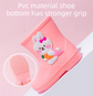 Cute Yellow Duck Kids Rain Boots with Removable Warm Cotton Liner - Waterproof Anti-Slip Toddler Wellies for Foot Length 14CM