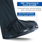 A Pair 40CM High-Tube Double-Layer Waterproof Rain Boot Covers - Durable Anti-Slip Reflective Motorcycle Over-Shoes (M Size)