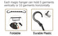 10-Pack 360° Rotating Magic Cascading Hangers - Space-Saving 10-Port Folding Clothes Rack