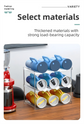 2-Tier Stackable Transparent Cup & Wine Organizer - Detachable Tumbler & Bottle Desktop Rack
