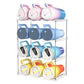 4-Tier Stackable Transparent Cup & Wine Organizer - Detachable Tumbler & Bottle Desktop Rack