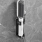 White Wall-Mounted Aluminum Curling Iron Holder with Tidy Cord - Heat-Resistant Hair Straightener Storage Rack for Diameter ≤ 36mm