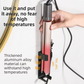 Large White Wall-Mounted Aluminum Curling Iron Holder with Tidy Cord - Heat-Resistant Hair Straightener Storage Rack for Diameter ≥ 36mm
