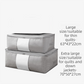 2-Pack Pink Extra Large Quilt & Clothes Storage Bag (63X43X22CM) - Breathable Wardrobe Organizer with Clear Window & Double Zippers