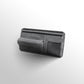 Grey Faux Suede Car Sun Visor Organizer with Spring Strap - Multi-Functional Eyewear Case & Card Holder