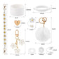 10-Piece Purple Accessory Bundle for Stanley Quencher 30/40oz - Includs Premium Silicone Straw Covers, Protective Boot & Charms Set