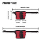 Red Professional Park Golf Waist Bag - Multi-Functional Accessory Organizer for Dual Ball Storage & Water Bottle Holder