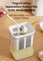 White Premium Greek Yogurt Strainer with Removable 304 Stainless Steel Fine Mesh & Transparent Airtight Storage Container