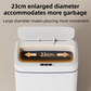 White Intelligent Dual-Sensor Trash Can (Hand-Wave & Knee-Bend) - Slim-Fit Touchless Rechargeable Bin for Bathroom & Kitchen