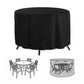 Heavy Duty Oxford Outdoor Furniture Protector Set - Waterproof & Dustproof Round Dining Table(185x110cm) and Lounge Chair Cover(64x64x70x120cm) Bundle