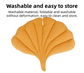 Green Heart-Leaf Decorative Pet Mat (66 x 63 CM) - Reversible Thickened All-Season Botanical Floor Pad for Pets & Humans