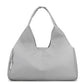 Grey Large Capacity Travel Duffel Bag - Lightweight Sports Gym Bag with Dry Wet Separation for Weekend Getaways and Business Trips