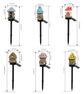 Pink House Solar Powered Mushroom House Garden Stake Lights - Outdoor Waterproof Resin Landscape Decorative Lamps with Warm LED Glow for Patio, Lawn, and Yard
