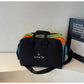 Black Color-Block Travel Bag - Large Capacity Women&
