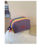 Purple Trendy Color-Block Outdoor Waterproof Nylon Crossbody Bag - Niche Lightweight Chest Bag and Phone Pouch for Travel and Sports