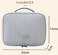 Beige Professional Large Capacity Travel Makeup Bag - Multifunctional Cosmetic Organizer with Dedicated Brush Slots and Portable Handle