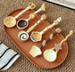 Muffin Scoop Creative Hand-Painted Ceramic Spoon - Cute Cartoon Bakery Series Long Handle Soup Spoon - High-Quality Underglaze Tableware for Desserts and Coffee