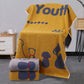 Yellow Dog Deluxe Extra Large Pure Cotton Beach & Bath Towel | Highly Absorbent, Thick 70 x 140 cm | Fun Cartoon Design