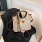 Brown Vintage Soft PU Leather Crossbody Handbag | Large Capacity Shoulder Tote | Unique Minimalist Design