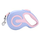 Light Purple 3 Meter Retractable Dog Leash | Ergonomic Anti-Slip Grip | Heavy Duty Nylon Rope for Small to Medium Dogs