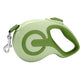 Green 3 Meter Retractable Dog Leash | Ergonomic Anti-Slip Grip | Heavy Duty Nylon Rope for Small to Medium Dogs