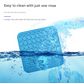 2PCS Green 20 x 20 cm Silicone Pet Lick Mat | Multi-Zone Slow Feeder Pad with Suction Cups | Anxiety Relief Dog & Cat Bowl