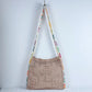 Light Khaki Chic Bohemian Hollow Knit Tote Bag | Large Capacity Crossbody Shoulder Bag | Versatile Casual Holiday Style