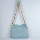 Blue Chic Bohemian Hollow Knit Tote Bag | Large Capacity Crossbody Shoulder Bag | Versatile Casual Holiday Style