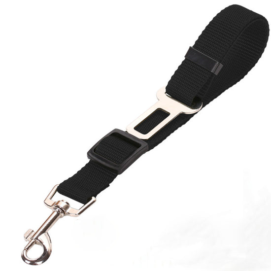 Black 5PCS Universal Adjustable Pet Car Safety Seat Belt | Heavy Duty Retractable Harness Restraint | Anti-Jump Window Safety Clip