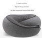 Pink Ergonomic Memory Foam Travel Neck Pillow - U-Shaped Support for Naps & Journeys