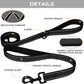 Blue 2.5 Meter Heavy Duty Reflective Dog Leash | Double Padded Traffic Handle | Anti-Chafe Tightly Woven Nylon for Large Dogs