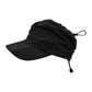 Black Outdoor Quick Dry Sun Hat - Foldable Visor Cap - UV Protection - 55-58cm