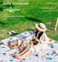 The House of Plants Extra Large 200x200cm Waterproof Picnic Mat - Portable Thickened Oxford Cloth Outdoor Camping Blanket for Beach, Parks and Family Outings