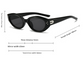 Black-rimmed light brown lenses Retro Oval Sunglasses for Women | Face-Slimming High-End Design | Ultra-Light UV Protection 3-Piece Set
