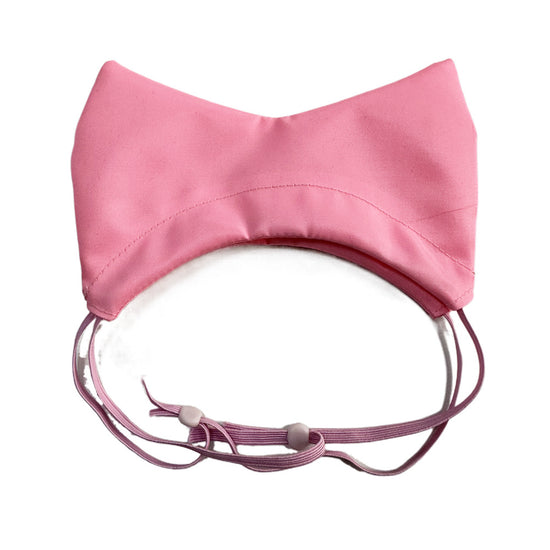 Pink Professional 2-Piece Adjustable Waterproof Pet Shower Cap | Ear Protection for Cats and Dogs | Bathing and Swimming Accessory