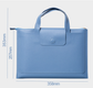 Orange Premium PU Leather Handheld Document Bag | Professional A4 File Organizer | Zippered Business Portfolio Tote