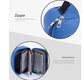 Grey  Multi-functional Oxford Cloth Storage for Students, Large Capacity 72-Slot Pencil Case -Artists & Stationery (23x7x16 cm, 228g)