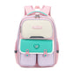 Pink-green Lightweight Kids School Backpack | Large Capacity Multi-Pocket Travel Bag | Ergonomic Primary Student Daypack