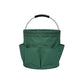 Green 17L Collapsible Handheld Storage Bucket | Multi-Pocket Portable Camping & Picnic Basket | Durable Waterproof Organizer for Beach, Bath and Shopping
