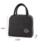 Black Portable Insulated Lunch Bag for Kids & Adults | Cute Panda Thermal Bento Tote | Lightweight Water-Resistant Meal Prep Bag