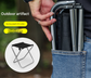 Small Grey Ultralight Portable Folding Camping Stool - Compact Aluminum Chair for Hiking, Fishing & Outdoor Events