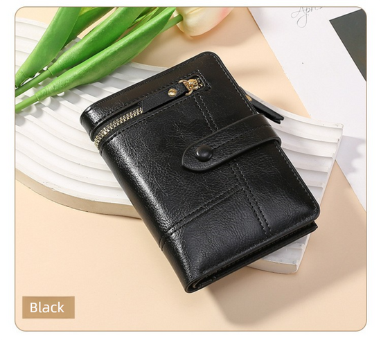 Black Soft PU Leather Women&