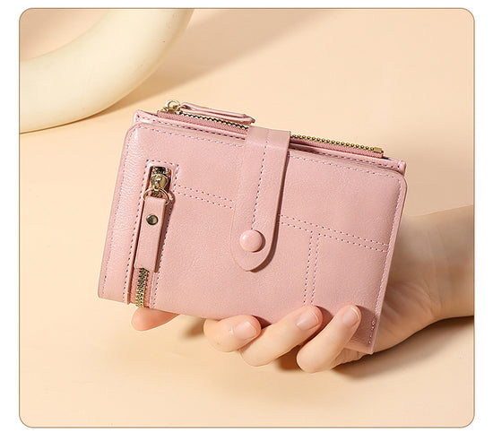 Pink Soft PU Leather Women&