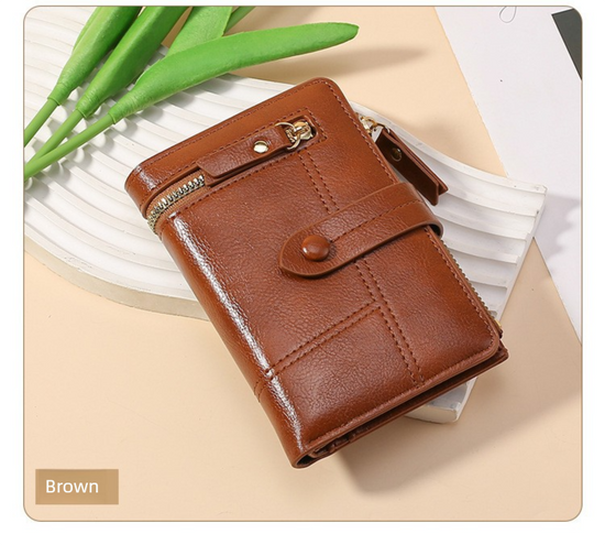 Brown Soft PU Leather Women&