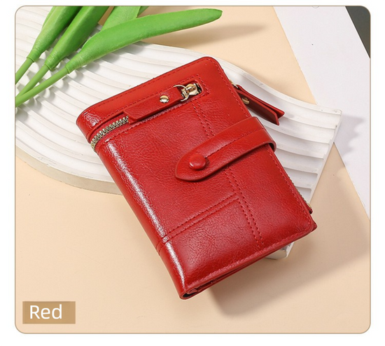 Red Soft PU Leather Women&
