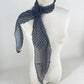 2 Pcs Black Fruit Pattern Rose Flower Thin Scarf – Elegant and Versatile Neck Wrap for Women
