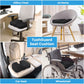 Black Memory Foam Seat Cushion – Ergonomic Support for Office, Car, Wheelchair, and Home Use