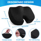 Black Memory Foam Seat Cushion – Ergonomic Support for Office, Car, Wheelchair, and Home Use